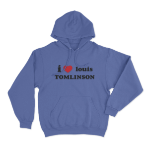 I Love Louis Tomlinson Unisex Hoodie Blue