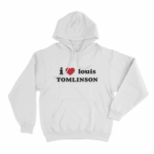 I Love Louis Tomlinson Unisex Hoodie White