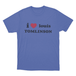 I Love Louis Tomlinson Unisex T Shirt Blue