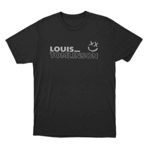 Louis Tomlinson Smiley Logo Unisex T Shirt Black